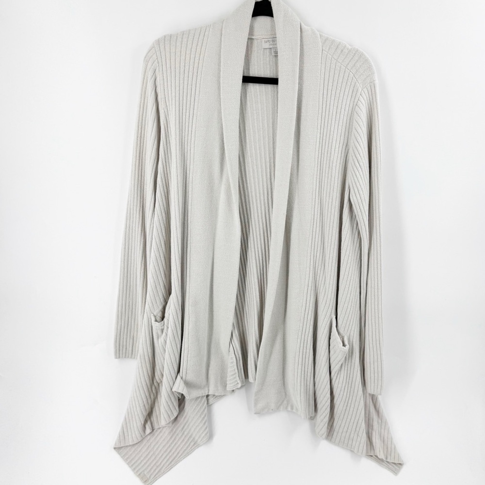✅ BAREFOOT DREAMS CozyChic™ Lite Island Cardigan STONE SIZE LARGE CARDIGAN